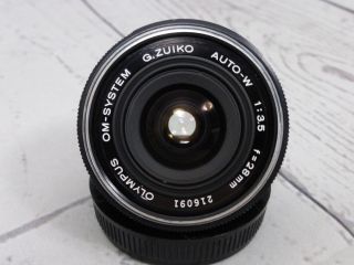 Olympus OM - SYSTEM G.  ZUIKO AUTO - W 3.  5 28mm Lens - OM - 1 2 3 10 35mm Camera - A, 3