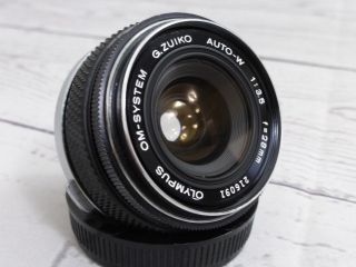 Olympus OM - SYSTEM G.  ZUIKO AUTO - W 3.  5 28mm Lens - OM - 1 2 3 10 35mm Camera - A, 4