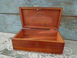 vintage Lane cedar chest jewelry trinket box 2 keys Rosen Furniture Whitman VA 2