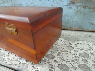 vintage Lane cedar chest jewelry trinket box 2 keys Rosen Furniture Whitman VA 8