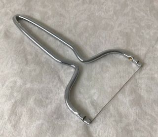 Vintage Cheese Slicer Wire Cutter W Metal Handle Basic Simple Plain