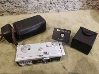 Rollei 16s Subminiature Camera With Case And Flash