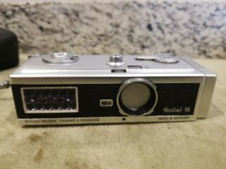 ROLLEI 16S SUBMINIATURE CAMERA WITH CASE AND FLASH 3