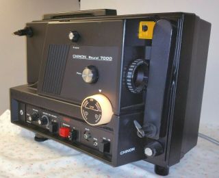 LOOKING Chinon Sound 7000 8mm Projector MADE IN JAPAN BASIC FUNCTION 4