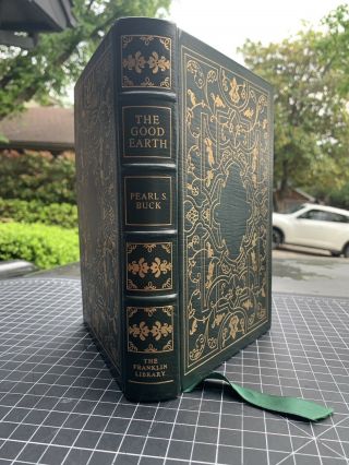 The Good Earth,  Pearl S Buck,  Franklin Library Fine Binding 1977 Green Leather