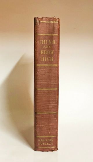 Napoleon Hill THINK AND GROW RICH Ralston Society 1937 THIRD PRINTING 3