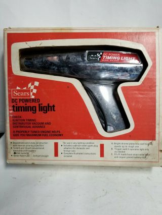 Vintage Sears Timing Light 28 - 21171 Dc Powered In The Box