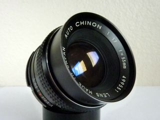Auto Chinon 55mm F/1.  7 M42 Screw Mount Lens