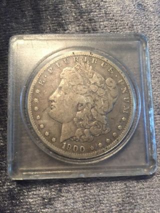 Vintage 1900 Morgan Silver Dollar Coin E Pluribus Unum