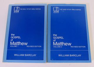 Daily Study Bible MATTHEW William Barclay Vol 1 & 2 Paperback Vintage COMMENTARY 2