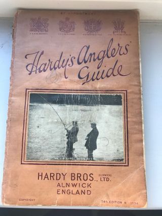 Very Good Scarce Vintage Hardy Anglers Guide 54th Edition 1934