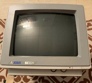 Atari Sc1224 Computer Color Monitor (march,  1987)