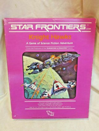 Star Frontiers Knight Hawks Vintage Tsr Rpg Box Set 1983 Unpunched