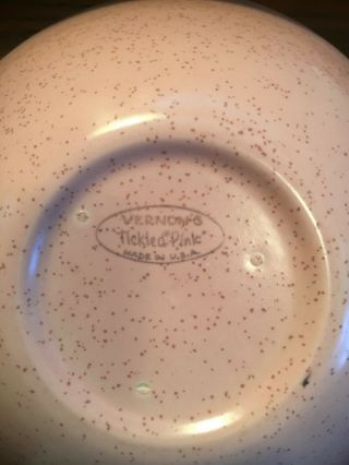 Vintage Vernon Ware Tickled Pink Serving Bowls,  Set of 3,  Mid Century Modern 7