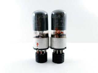 2 X B65 Marconi.  Note: One Triode Of Each Is Low,  Other Triode Good.  C34 En - Air