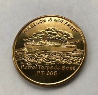 Patrol Torpedo Boat Pt - 305,  The National Wwii Museum Challenge Coin (vintage) Z