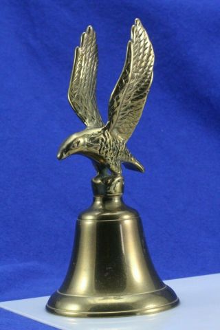 Vintage Brass Eagle Bell With Brass Clapper.