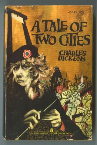 Tale Of Two Cities By Charles Dickens Vintage 1968 Washington Square Paperback
