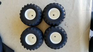 Vintage 1/10 Scale Tamiya Clodbuster Wheels And Tires