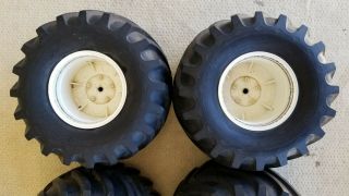 Vintage 1/10 scale Tamiya Clodbuster Wheels and Tires 4
