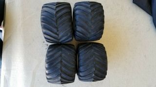 Vintage 1/10 scale Tamiya Clodbuster Wheels and Tires 5