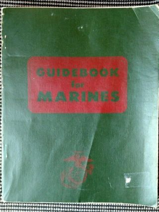 Vintage Guidebook For Marines Usmc 1966 Vietnam War Era Us Marine Corps.