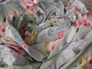 Vintage Ralph Lauren Cottage Lane Queen Sheets Roses One Fitted One Flat
