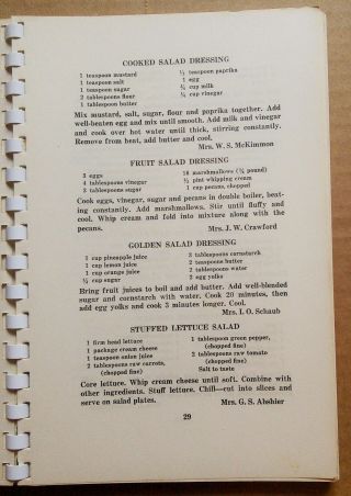SCARCE Vintage 1954 North Carolina State Women Community Cookbook Collectible NC 3