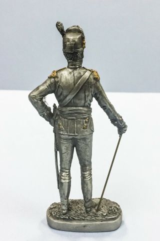 Vintage Pewter Miniature Toy Soldier 1812 British King ' s Own Regiment of Foot 3