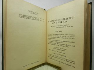A PORTRAIT OF THE ARTIST AS A YOUNG MAN - JAMES JOYCE 1921 Third English Edition 5
