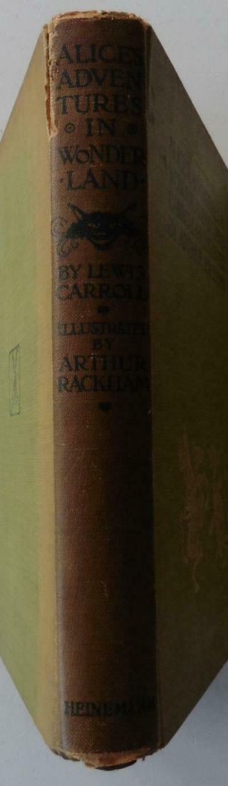 ARTHUR RACKHAM ALICE ' S ADVENTURES IN WONDERLAND.  1ST EDITION TRUE 1ST ISSUE 1907 2