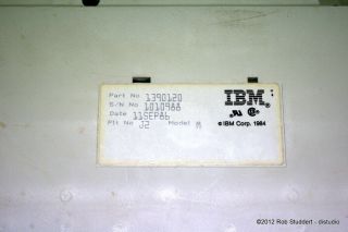 IBM Model M Keyboard 1390120,  Sep 86,  Removable AT Cable 2