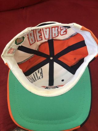 Chicago Bears NFL Vintage Snapback Hat Cap American Needle Blockhead Navy Orange 3