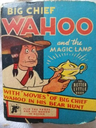 Big Chief Wahoo And The Magic Lamp - 1483 Big Little Book - S&h