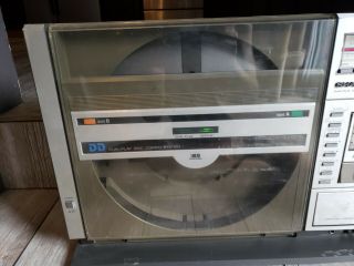 Vintage Sharp Vz - 3000 Boom Box Cassette Turntable Ghetto Blaster 4