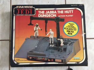 Star Wars Rotj Jabbas Dungeon Playset Kenner Vintage Box Sears Return Ofthe Jedi 3