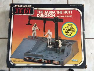 Star Wars Rotj Jabbas Dungeon Playset Kenner Vintage Box Sears Return Ofthe Jedi 8