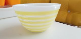 Vintage Pyrex Yellow Stripe 401 Mixing Bowl