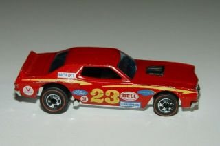 Estate Vintage 1974 Hot Wheels Redline Red Ford Grand Torino Race Car Stocker