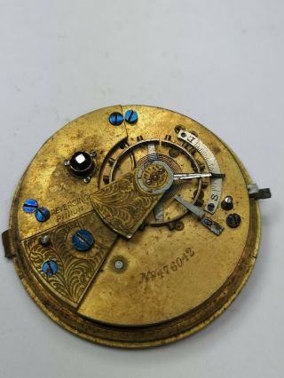 Vintage Lancashire Watch Co Pocket Watch Movement - Good Balance