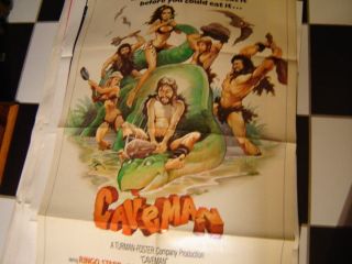 Vintage 1981 Caveman 27x41 1 Sheet Movie Poster Ringo Starr