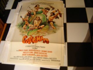 Vintage 1981 Caveman 27X41 1 Sheet Movie Poster Ringo Starr 2