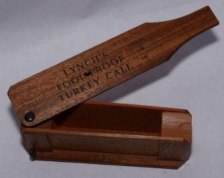 Vintage Lynch ' s Fool - Proof TURKEY CALL - Model No.  101 - c.  1965 - Pat ' s Pending 7