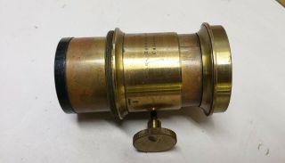 Antique Sears & Roebuck Brass Barrel Lens For Portrait Camera