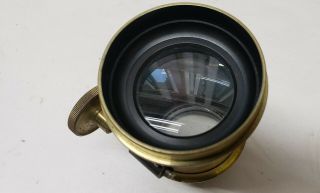 Antique Sears & Roebuck brass barrel lens for portrait camera 3