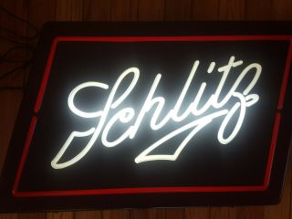 Vintage Schlitz Light Up Bar Sign Advertising Beer Light Wall Hanging