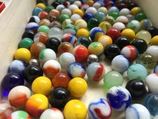Vintage Marbles: Over 100 / 3.  14 Pounds From West Virginia