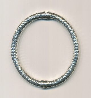 Vintage Sterling Silver Milor Bracelet - Made In Italy - 18.  5 Grams