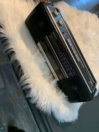 Vintage Sony Cfs - 210 Sound Rider Am/fm Stereo Cassette Boombox