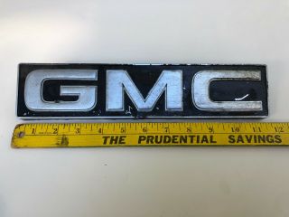 Vintage Gmc Emblem Name Plate Insignia